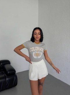 Жіноча футболка COLORADО колір сірий р.S 455807
