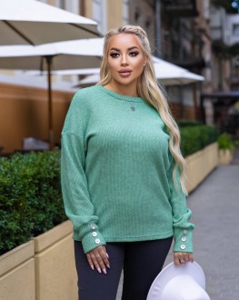 Жіночий светр колір бірюзовий р.54/56 444700