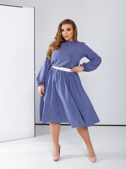 Жіноча вільна сукня із софту колір фіолетовий р.48/52 450553