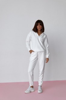 Жіночий спортивний костюм колір білий р. XS 440235
