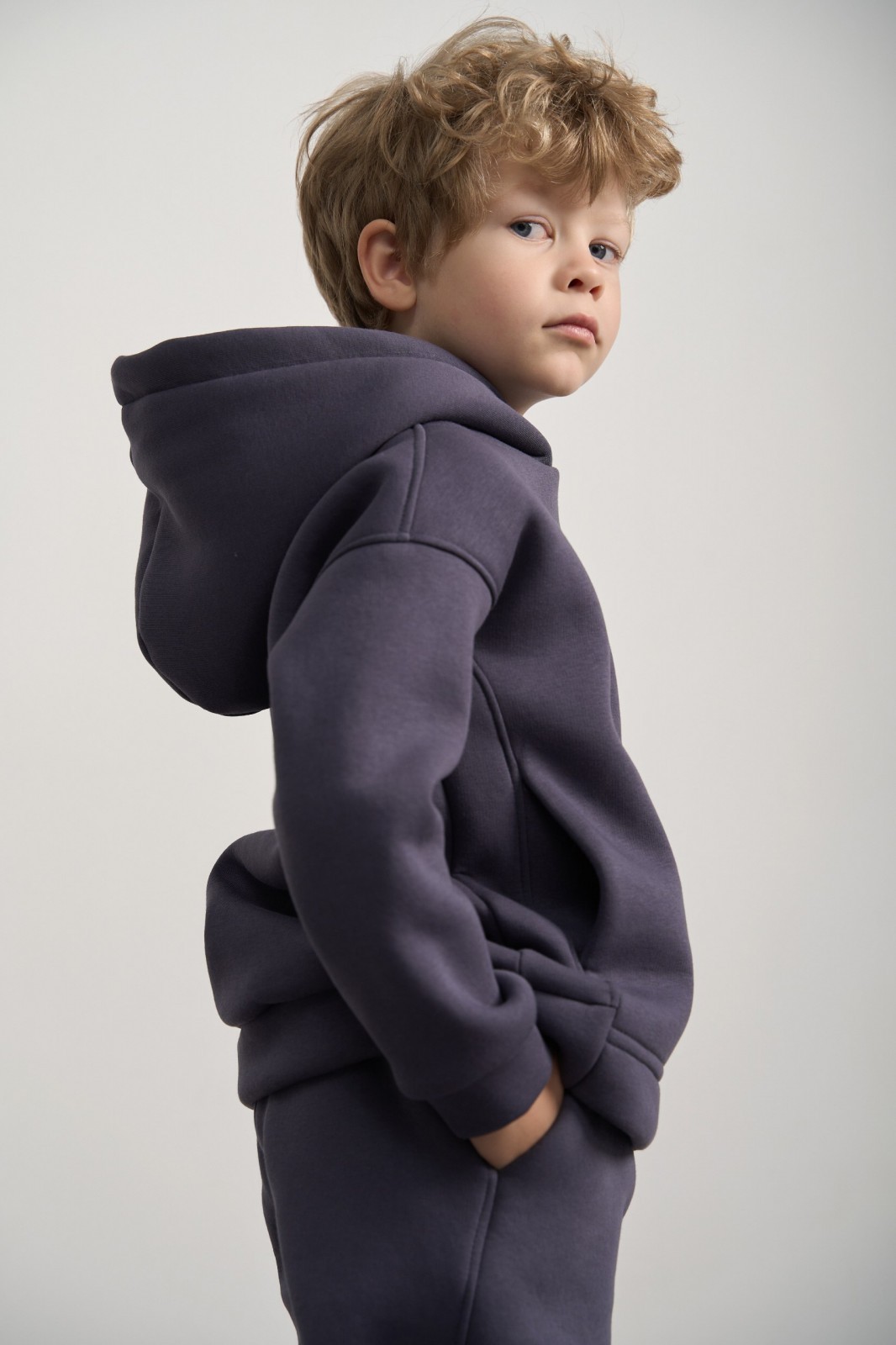 Дитячий спортивний костюм для хлопчика колір графіт р.110 444051