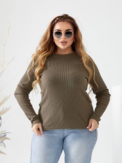 Жіночий светр із ангори колір оливковий р.60/62 448754