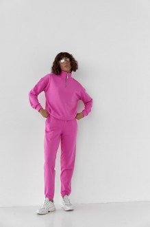 Жіночий спортивний костюм LUMINA колір барбі р.S 439923