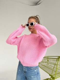 Жіночий вовняний светр рожевого кольору р.42/46 405996