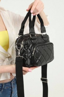 Жіноча сумочка через плече колір чорний 452952
