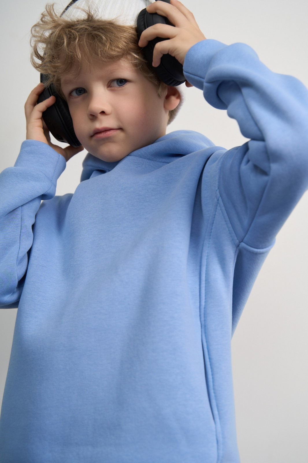 Дитячий спортивний костюм для хлопчика колір світло-блакитний р.128 444154