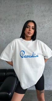 Жіноча футболка Paradise колір білий р.M 455865