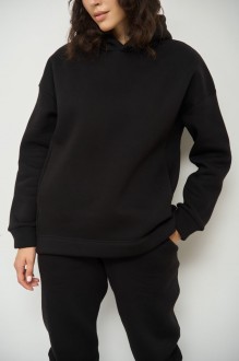 Жіночий теплий спортивний костюм колір чорний р.M 443435