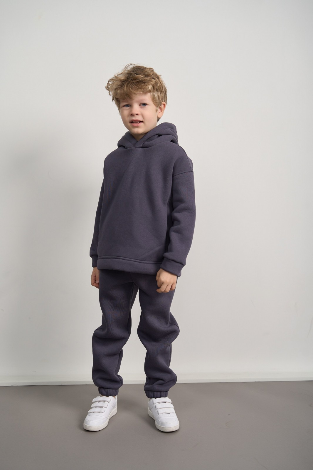 Дитячий спортивний костюм для хлопчика колір графіт р.170 444275
