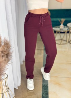 Жіночі спортивні штани колір бордовий р.42/44 444923