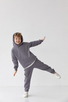 Дитячий спортивний костюм для хлопчика графіт р.110 439839