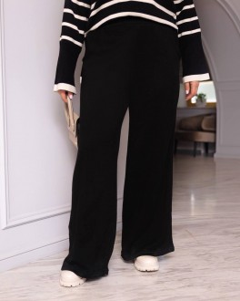 Жіночі штани з ангори колір чорний р.60/62 447445