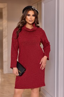 Жіноча сукня з ангори колір марсала р.52/54 450032