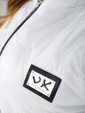 Женская жилетка цвет с капюшоном цвет белый, Цвет: Белый, Размер: 56, изображение 3