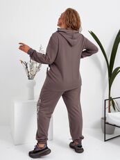 Женский спортивный костюм визон, Цвет: Серый, Размер: 56, изображение 5