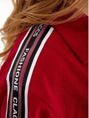 Женский прогулочный костюм красного цвета, Цвет: Красный, Размер: 48, изображение 6