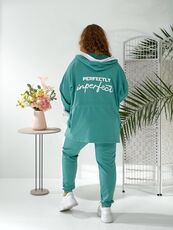 Женский прогулочный костюм мятного цвета, Цвет: Мятный, Размер: 48, изображение 5