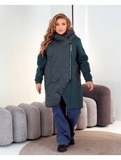 Женский демисезонный теплый кардиган смарагдового цвета, Цвет: Изумрудный, Размер: 48