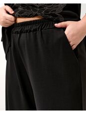 Женский трикотажный костюм двойка цвет черный, Цвет: Черный, Размер: 48, изображение 6