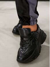 Женский пргулочный костюм двойка цвет графит-черный, Цвет: Графитовый, Размер: 48, изображение 3