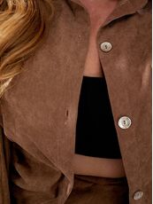 Женский прогулочный костюм цвета мокко, Цвет: Темно-бежевый, Размер: 48, изображение 4