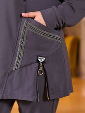 Женский спортивный костюм цвет графит, Цвет: Графитовый, Размер: 56, изображение 6