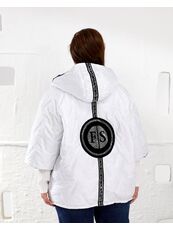 Женский теплый жилет с рукавами 3/4 цвет белый, Цвет: Белый, Размер: 58, изображение 5