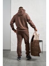 Мужской теплый костюм тройка бежевого цвета, Цвет: Бежевый, Размер: 58, изображение 3