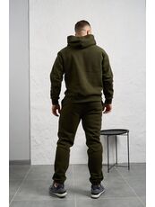 Мужской теплый костюм тройка цвета хаки, Цвет: Хаки, Размер: 54, изображение 2