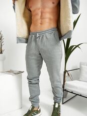 Мужской теплый спортивный костюм цвет меланж, Цвет: Светло-серый, Размер: 54, изображение 5