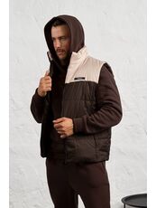 Мужской теплый костюм тройка цвета шоколад, Цвет: Коричневый, Размер: 54, изображение 3