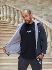 Мужской теплый спортивный костюм цвет антрацит, Цвет: Серый, Размер: 60, изображение 6