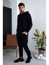 Мужской теплый спортивный костюм цвет темно-синий, Цвет: Темно-синий, Размер: 52, изображение 3