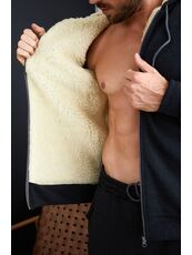 Мужской теплый спортивный костюм цвет антрацит, Цвет: Серый, Размер: 52, изображение 3