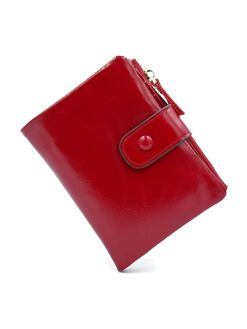 Жіночий шкіряний гаманець Cossni темно-червоний, Колір: Червоний, Розмір: 12 х 9,5 х 3 см