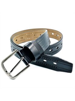 Жіночий шкіряний ремінь темно-синій