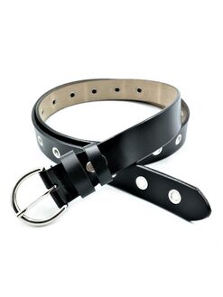 Жіночий шкіряний ремінь Чорний