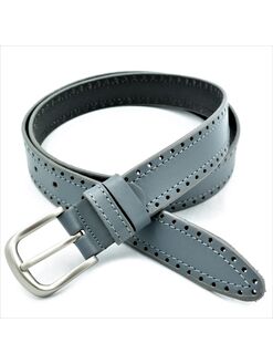 Жіночий шкіряний ремінь сірий, Колір: Сірий