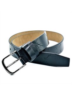 Жіночий шкіряний ремінь темно-синій