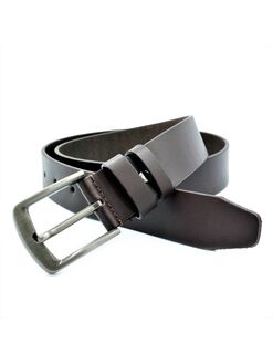 Шкіряний ремінь темно-коричневий, Колір: Коричневий