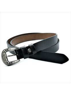 Шкіряний ремінь чорний