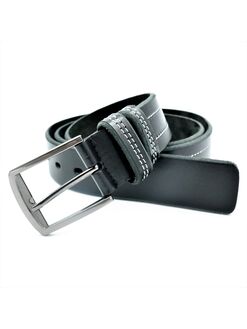 Шкіряний ремінь чорний