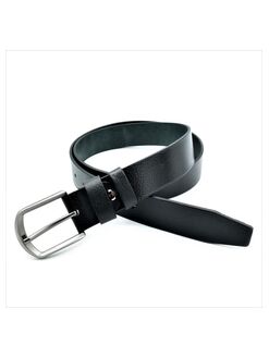 Шкіряний чоловічий ремінь чорний