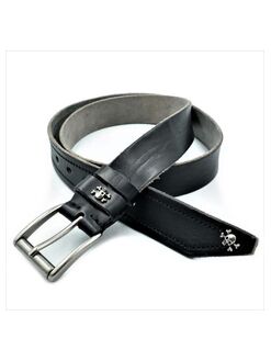 Чоловічий шкіряний ремінь чорний