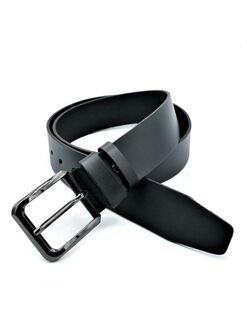 Ремінь чоловічий шкіряний Чорний