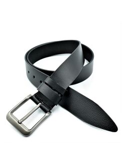 Ремінь чоловічий шкіряний Чорний