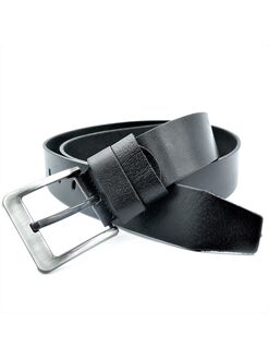 Ремінь чоловічий шкіряний чорний