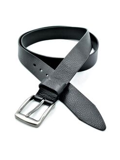 Ремінь чоловічий шкіряний чорний