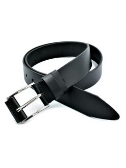 Ремінь чоловічий шкіряний Чорний