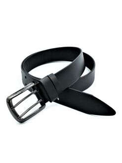 Ремінь чоловічий шкіряний Чорний